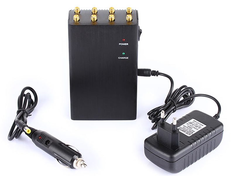 Inhibidor de señal portátil 8 antenas, bloquea WiFi, teléfono móvil, GPS y anti-rastreo - Imagen 2