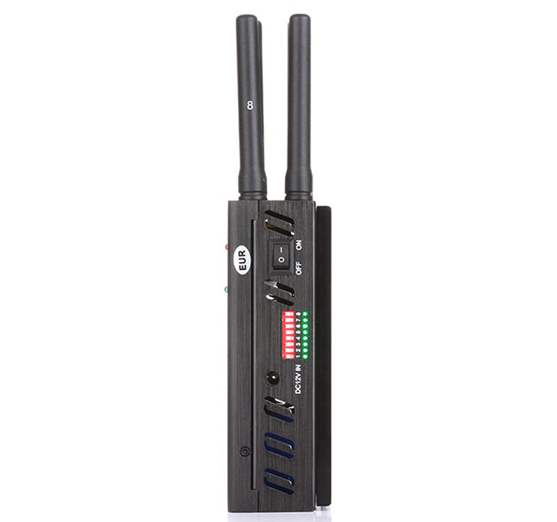 Inhibidor de señal portátil 8 antenas, bloquea WiFi, teléfono móvil, GPS y anti-rastreo - Imagen 3