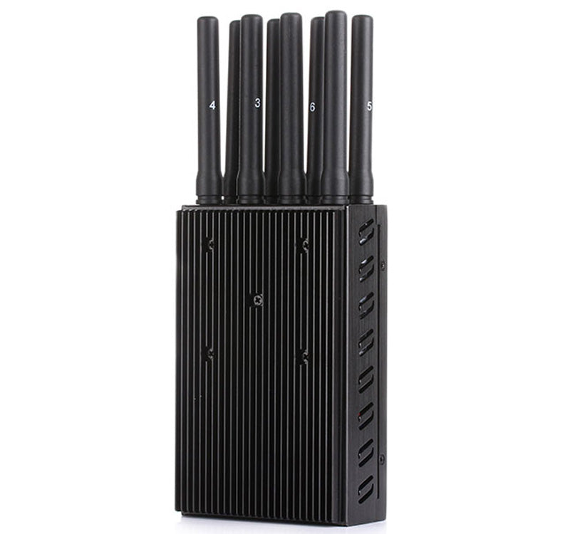 Inhibidor de señal portátil 8 antenas, bloquea WiFi, teléfono móvil, GPS y anti-rastreo - Imagen 4
