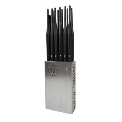 12 Antenas de potencia portátil de telefonía móvil de señal Inhibidor LOJACK GPS Wi-Fi RF bloqueador de señales