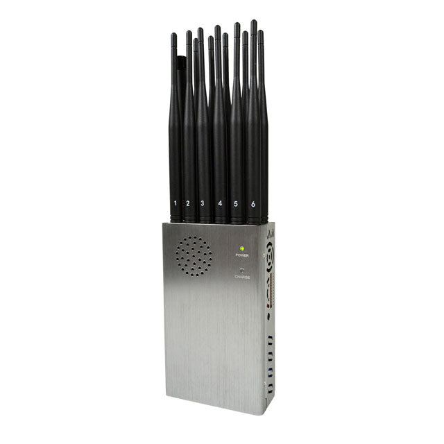 12 Antenas de potencia portátil de telefonía móvil de señal Inhibidor LOJACK GPS Wi-Fi RF bloqueador de señales