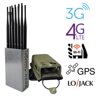 Inhibidor de Señal Portátil 12 antenas