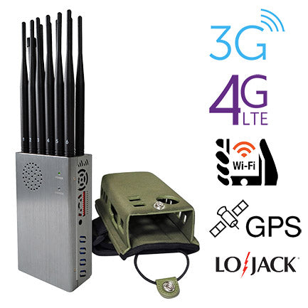 Inhibidor de Señal Portátil 12 antenas