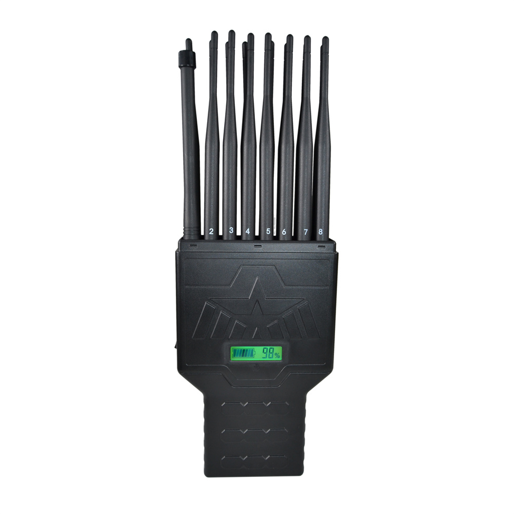 Primer inhibidor portátil de señal 5G con 16 bandas y antena oculta, 12W - Imagen 2